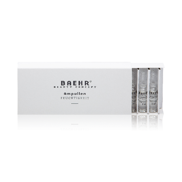 Packung der BAEHR Ampullen Feuchtigkeit mit zehn Ampullen